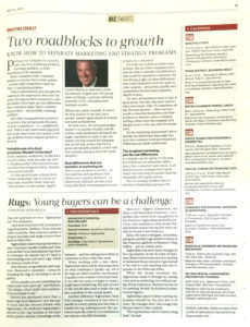 Mansour proudly explains that the market for Indian rugs and hand-woven rugs of all sorts isn't going anywhere