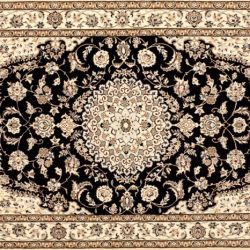 Nain rectangular 3' 7" by 5' 8" rug with medallion pattern from Persia-Iran