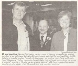 Mansours many happy and loyal past customers say that anyone who wants to buy a rug should meet Mansour