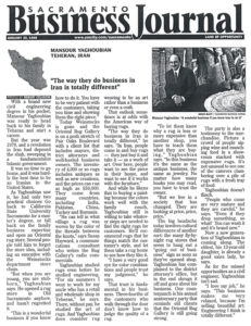 The Sacramento Business Journal's interview with Mansour took a look at Mansour's personal connection the antique rugs he sells